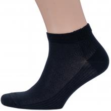 Мужские короткие носки из микромодала Grinston socks (PINGONS) ЧЕРНЫЕ