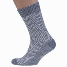 Мужские полушерстяные носки RuSocks (Орудьевский трикотаж) СВЕТЛО-СЕРЫЕ