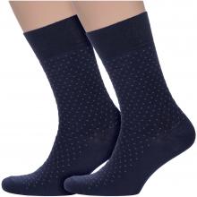 Комплект из 2 пар мужских носков PARA socks M2D21, СИНИЕ