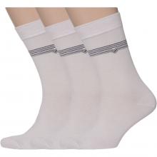 Комплект из 3 пар мужских носков Comfort (Palama) МДЛ-06, СВЕТЛО-СЕРЫЕ