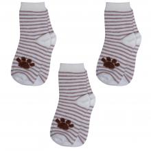 Комплект из 3 пар детских носков RuSocks (Орудьевский трикотаж) рис. 03, ЭКРЮ