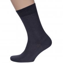 Мужские носки из 100% хлопка RuSocks (Орудьевский трикотаж) ТЕМНО-СЕРЫЕ