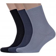 Комплект из 3 пар мужских медицинских носков Брестские (БЧК) из 100% хлопка микс 1