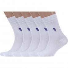 Комплект из 5 пар мужских носков Челны Текстиль БЕЛЫЕ