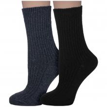 Комплект из 2 пар женских теплых носков Hobby Line 6199-03, микс 2