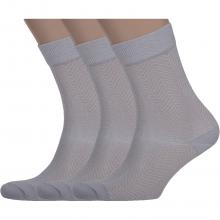 Комплект из 3 пар мужских носков Classic (Palama) МД-16, СЕРЫЕ