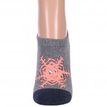Женские ультракороткие махровые противоскользящие носки Hobby Line СЕРЫЕ