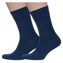 Комплект из 2 пар мужских носков Mark Formelle из хлопка с кашемиром рис. 1423, ТЕМНО-СИНИЕ