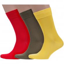 Комплект из 3 пар мужских носков Sergio Di Calze (PINGONS) из мерсеризованного хлопка микс 10
