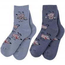 Комплект из 2 пар детских махровых носков Брестские (БЧК) микс 2