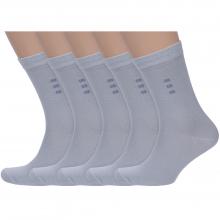 Комплект из 5 пар мужских носков VASILINA СВЕТЛО-СЕРЫЕ