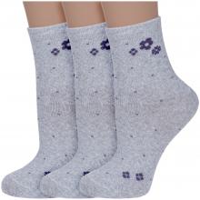 Комплект из 3 пар женских носков Альтаир СВЕТЛО-СЕРЫЕ