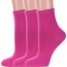 Комплект из 3 пар женских носков Hobby Line МАЛИНОВЫЕ