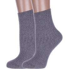 Комплект из 2 пар женских носков с ослабленной резинкой RuSocks (Орудьевский трикотаж) СЕРЫЕ