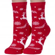 Комплект из 2 пар женских носков Красная ветка С-1212, КРАСНЫЕ