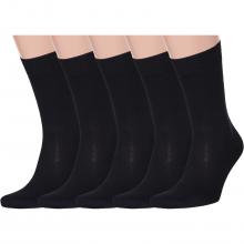 Комплект из 5 пар мужских носков RuSocks (Орудьевский трикотаж) ЧЕРНЫЕ