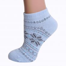 Женские носки из полушерсти Grinston socks (PINGONS) ГОЛУБЫЕ