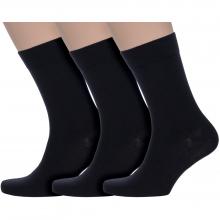 Комплект из 3 пар мужских носков CAVALLIERE (RuSocks) ЧЕРНЫЕ