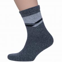 Мужские махровые носки Hobby Line ТЕМНО-СЕРЫЕ