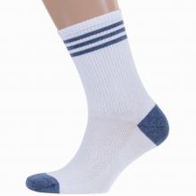 Мужские носки с сеточкой RuSocks (Орудьевский трикотаж) БЕЛО-СИНИЕ