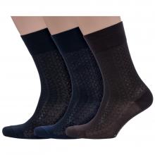 Комплект из 3 пар мужских носков Grinston socks (PINGONS) из микромодала микс 1