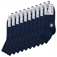 Комплект из 10 пар мужских укороченных носков RuSocks (Орудьевский трикотаж) ТЕМНО-СИНИЕ