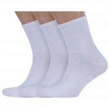 Комплект из 3 пар мужских носков RuSocks (Орудьевский трикотаж) БЕЛЫЕ