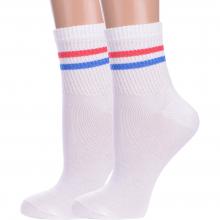 Комплект из 2 пар детских спортивных носков LORENZLine БЕЛО-СИНИЕ