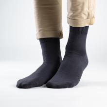 Мужские укороченные носки CAVALLIERE (RuSocks) ТЕМНО-СЕРЫЕ