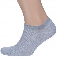 Мужские ультракороткие носки RuSocks (Орудьевский трикотаж) СЕРЫЕ МЕЛАНЖ