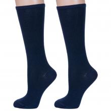 Комплект из 2 пар женских полушерстяных носков Mark Formelle рис. 626, ТЕМНО-СИНИЕ