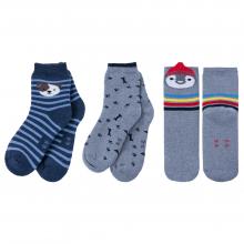 Комплект из 3 пар детских махровых носков RuSocks (Орудьевский трикотаж) микс 6
