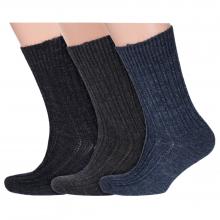 Комплект из 3 пар мужских теплых носков RuSocks (Орудьевский трикотаж) микс 2