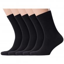 Комплект из 5 пар мужских носков  Стандарт  VIRTUOSO ЧЕРНЫЕ (БЕЗ этикеток)