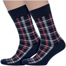 Комплект из 2 пар мужских носков PARA socks M2D14, СИНИЕ