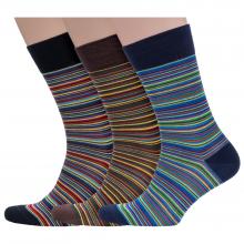 Комплект из 3 пар мужских носков Sergio Di Calze (PINGONS) из мерсеризованного хлопка микс 1