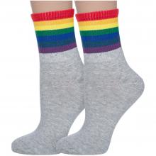 Комплект из 2 пар женских носков Hobby Line СЕРЫЕ