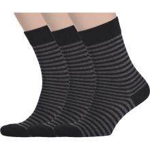 Комплект из 3 пар мужских носков Classic (Palama) ЧЕРНО-СЕРЫЕ
