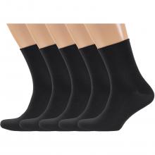 Комплект из 5 пар мужских носков без резинки RuSocks (Орудьевский трикотаж) ЧЕРНЫЕ