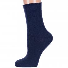 Женские теплые носки с ослабленной резинкой Hobby Line ТЕМНО-СИНИЕ
