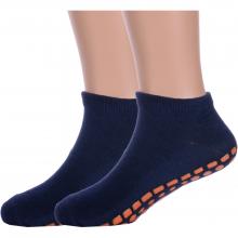 Комплект из 2 пар детских противоскользящих носков Hobby Line ТЕМНО-СИНИЕ