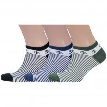 Комплект из 3 пар бамбуковых носков Grinston socks (PINGONS) микс 1