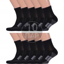 Комплект из 10 пар спортивных носков с махровым следом PARA socks ЧЕРНЫЕ