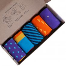 Набор из 5 пар мужских носков  Нева-Сокс  микс  Апельсиновый фреш  V2.0