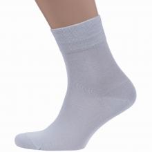 Мужские бамбуковые носки Grinston socks (PINGONS) СВЕТЛО-СЕРЫЕ