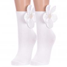 Комплект из 2 пар женских носков Hobby Line БЕЛЫЕ