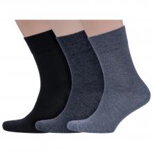 Комплект из 3 пар мужских бамбуковых носков Grinston socks (PINGONS) микс 3