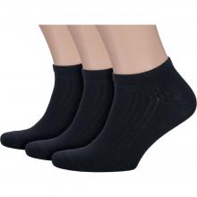Комплект из 3 пар мужских носков Akos рис. N1, ЧЕРНЫЕ