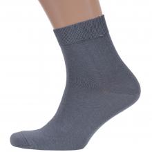 Мужские укороченные носки ТМ CAVALLIERE (RuSocks) СЕРЫЕ