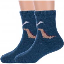 Комплект из 2 пар детских теплых махровых носков Hobby Line ТЕМНО-ДЖИНСОВЫЕ